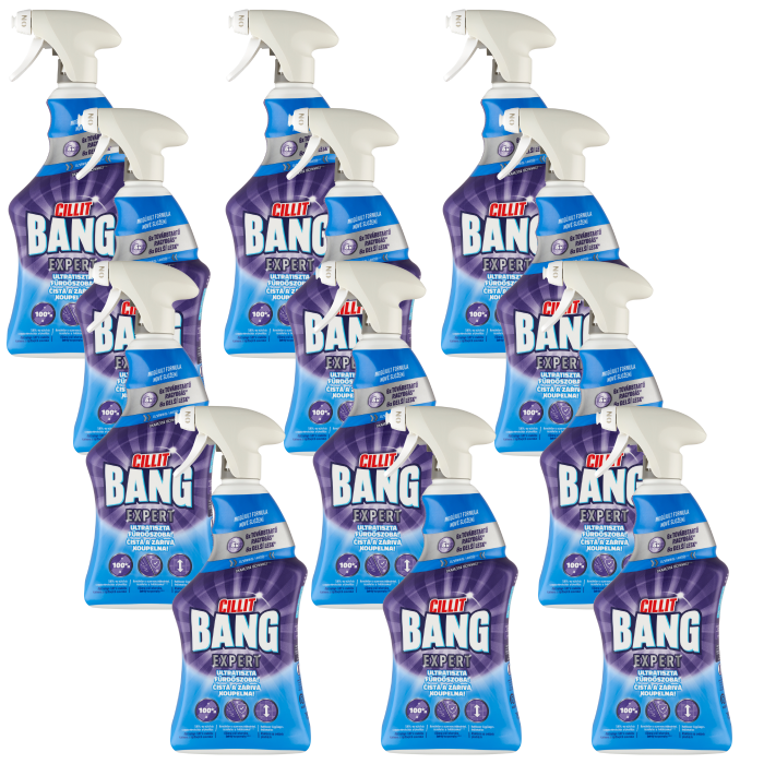 Cillit Bang Fürdőszobai Ragyogás tisztítószer Spray, 12x750 ml