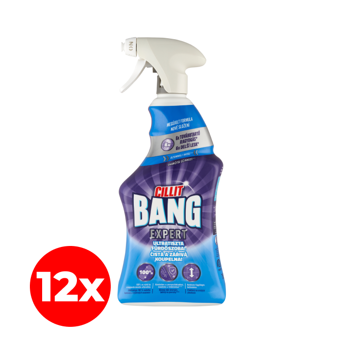 Cillit Bang Fürdőszobai Ragyogás tisztítószer Spray, 12x750 ml