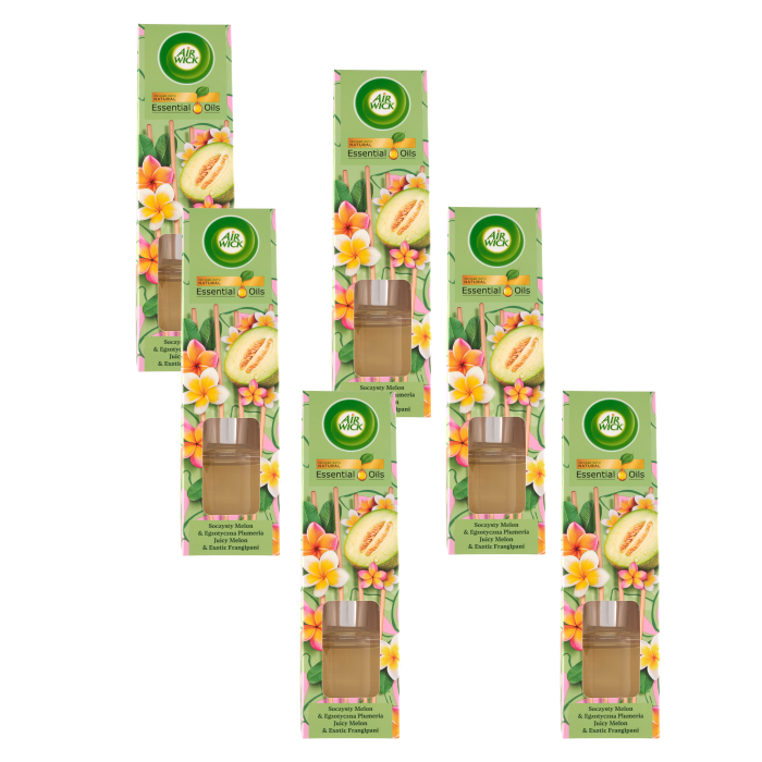 Lédús dinnye és frangipáni illatú, Air Wick pálcikás illatosító, 6x40 ml