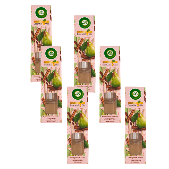 Körte és fahéj illatú, Air Wick pálcikás illatosító, 6x40 ml