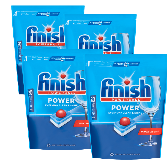 Finish All-in-One Max mosogatógép-tabletta, 4x80db
