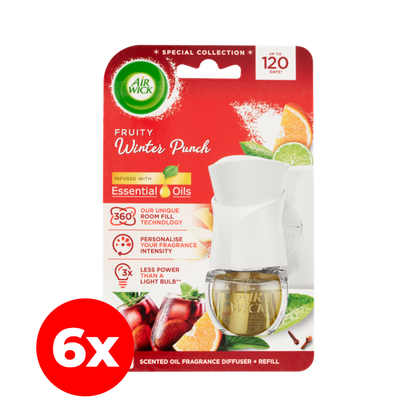 Gyümölcsös téli puncs, Air Wick elektromos utántöltő légfrissítő készülékhez. 6x19ml