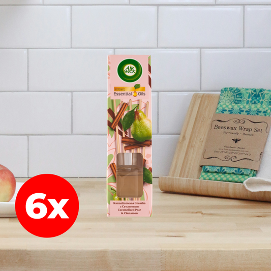 Körte és fahéj illatú, Air Wick pálcikás illatosító, 6x40 ml